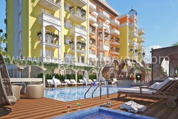 Студии от застройщика с рассрочкой в элитном комплексе Sweet Homes-7 в центре Солнечного берега